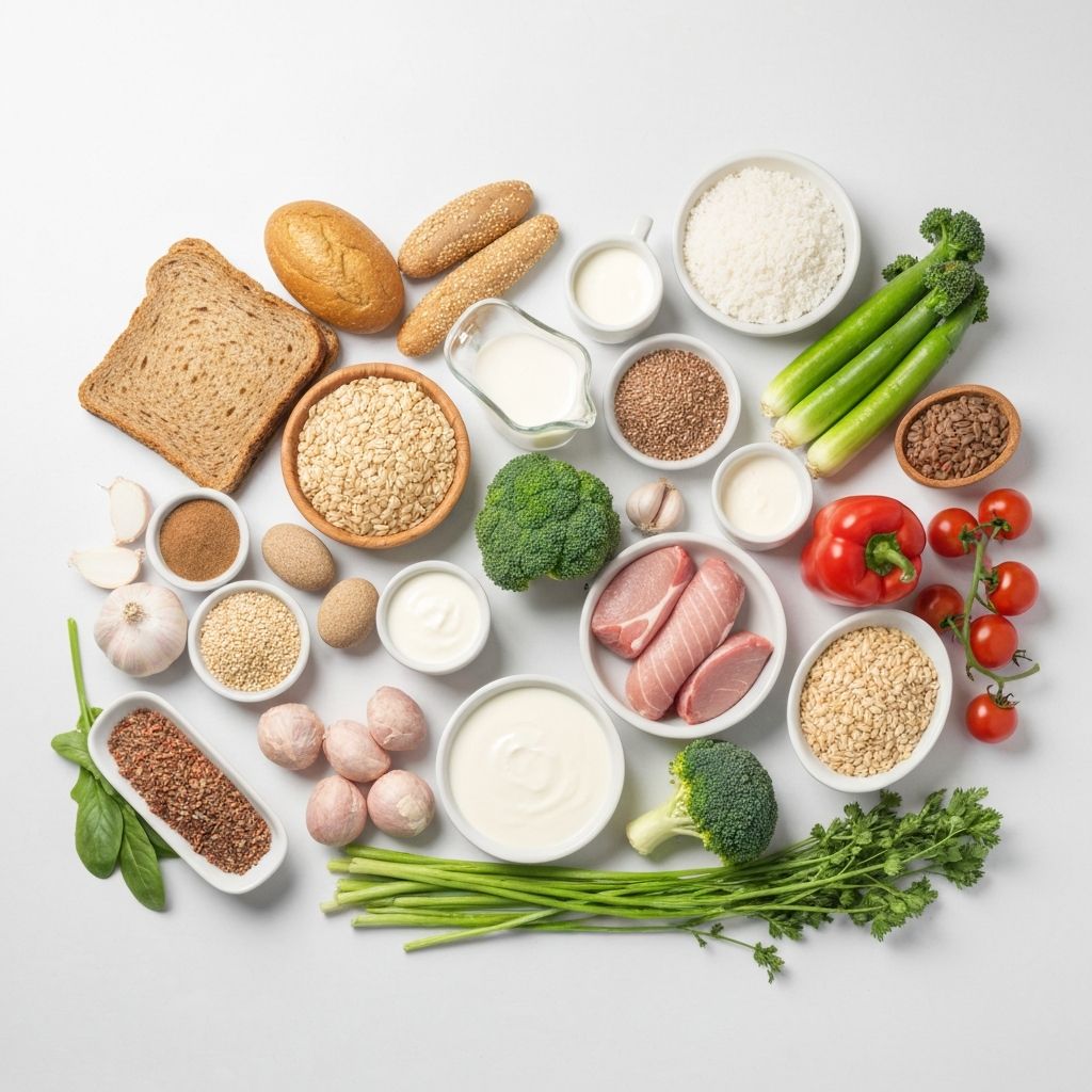 Balanced arrangement of whole foods